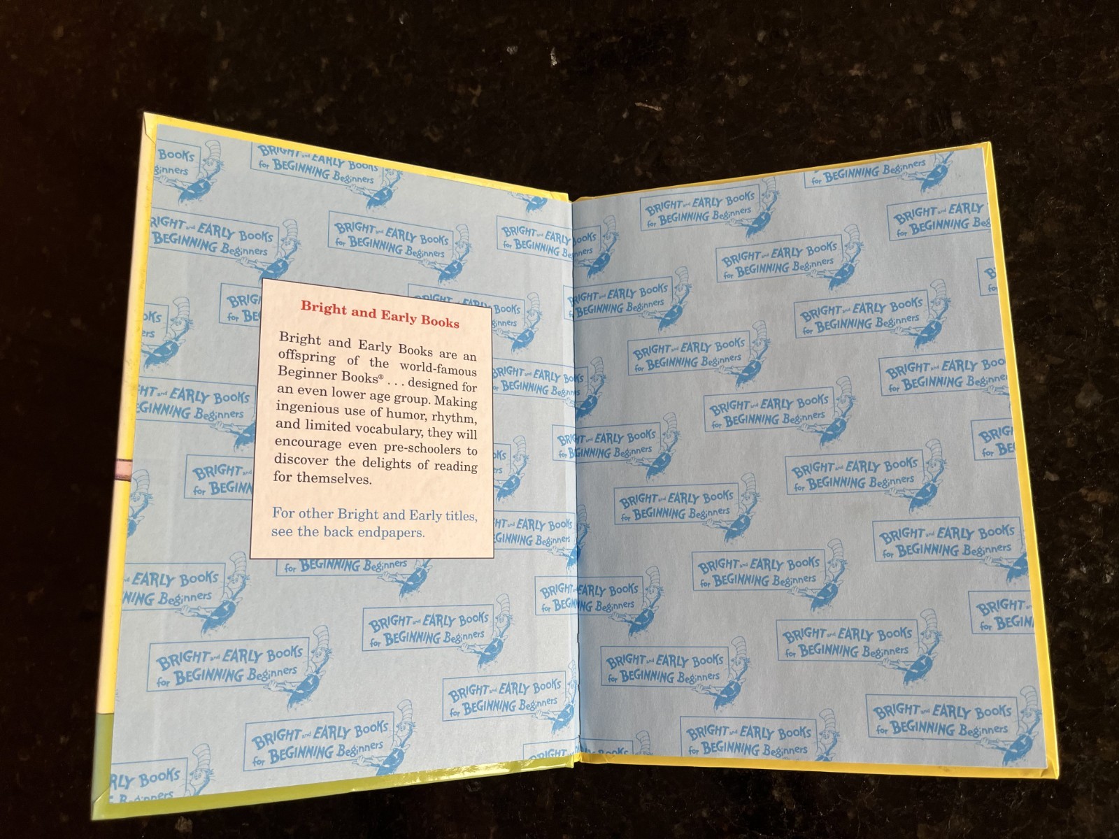 Hooper Humperdink not him! Dr. Seuss beginner Hardcover book 6.75″X9.25″