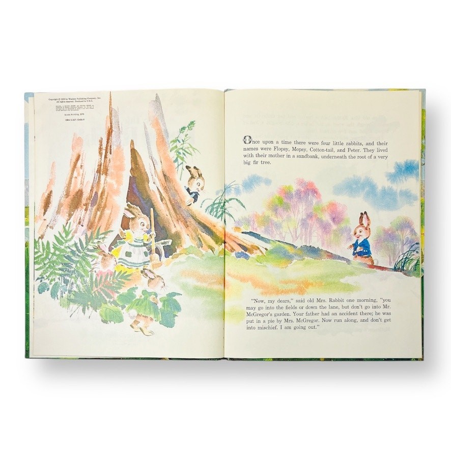The Tales of Peter Rabbit Big Golden Book Beatrix Potter Children’s Picture Book