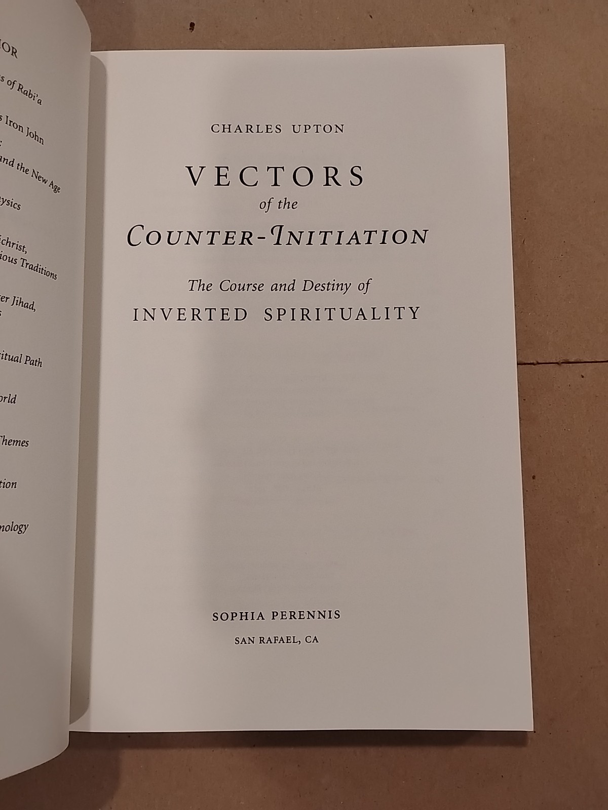 Vectors of the Counter-Initiation : The Course and Destiny of Inverted…