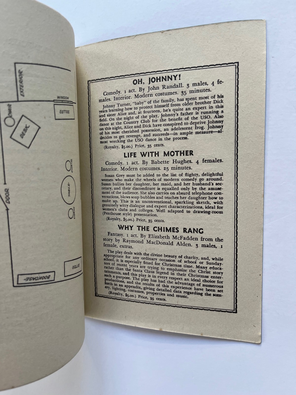 THE SIGN of FOUR Sherlock Holmes adventure ~ one act play 1937 Samuel French