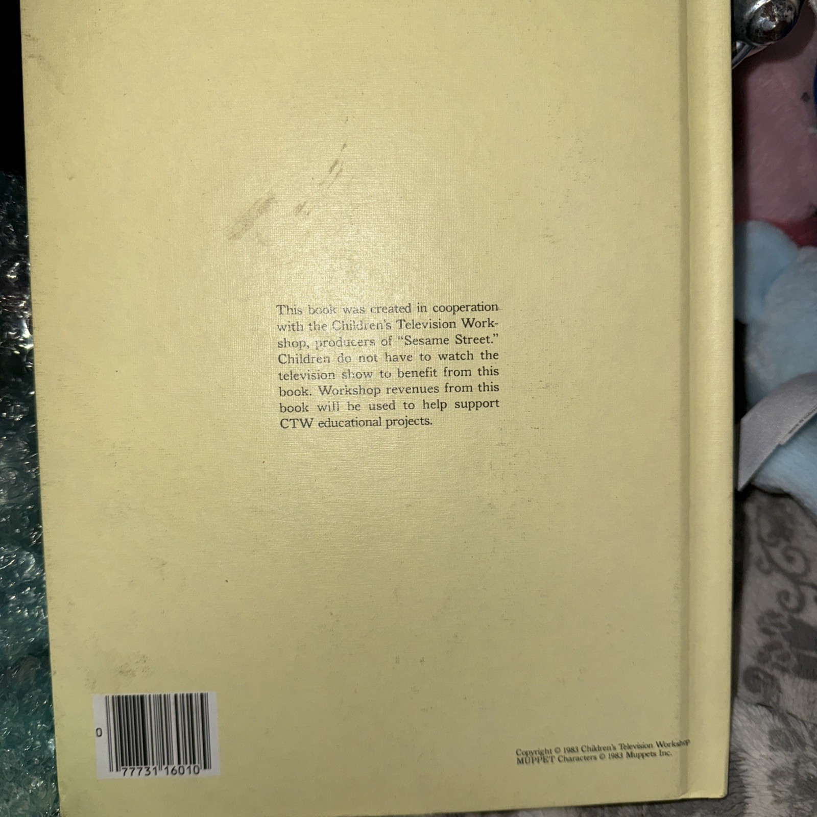 The Sesame Street Treasury Book Volume 1 Number Letters 1983 Hardcover Flaws
