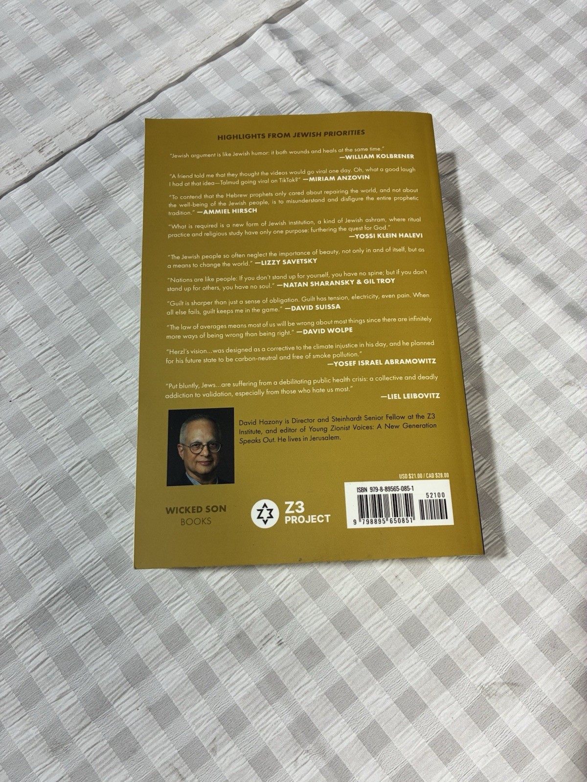Jewish Priorities: Sixty-Five Proposals for the Future of Our People by Hazony