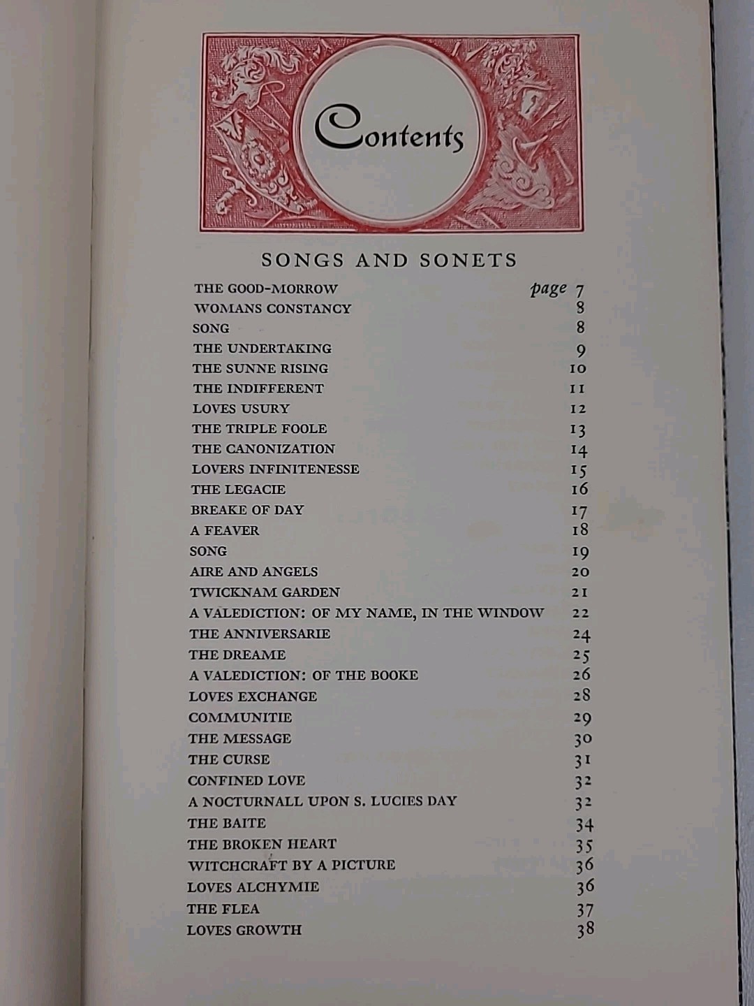 The Love Poems of John Donne Antholocy Peter Pauper Press Poetry HC