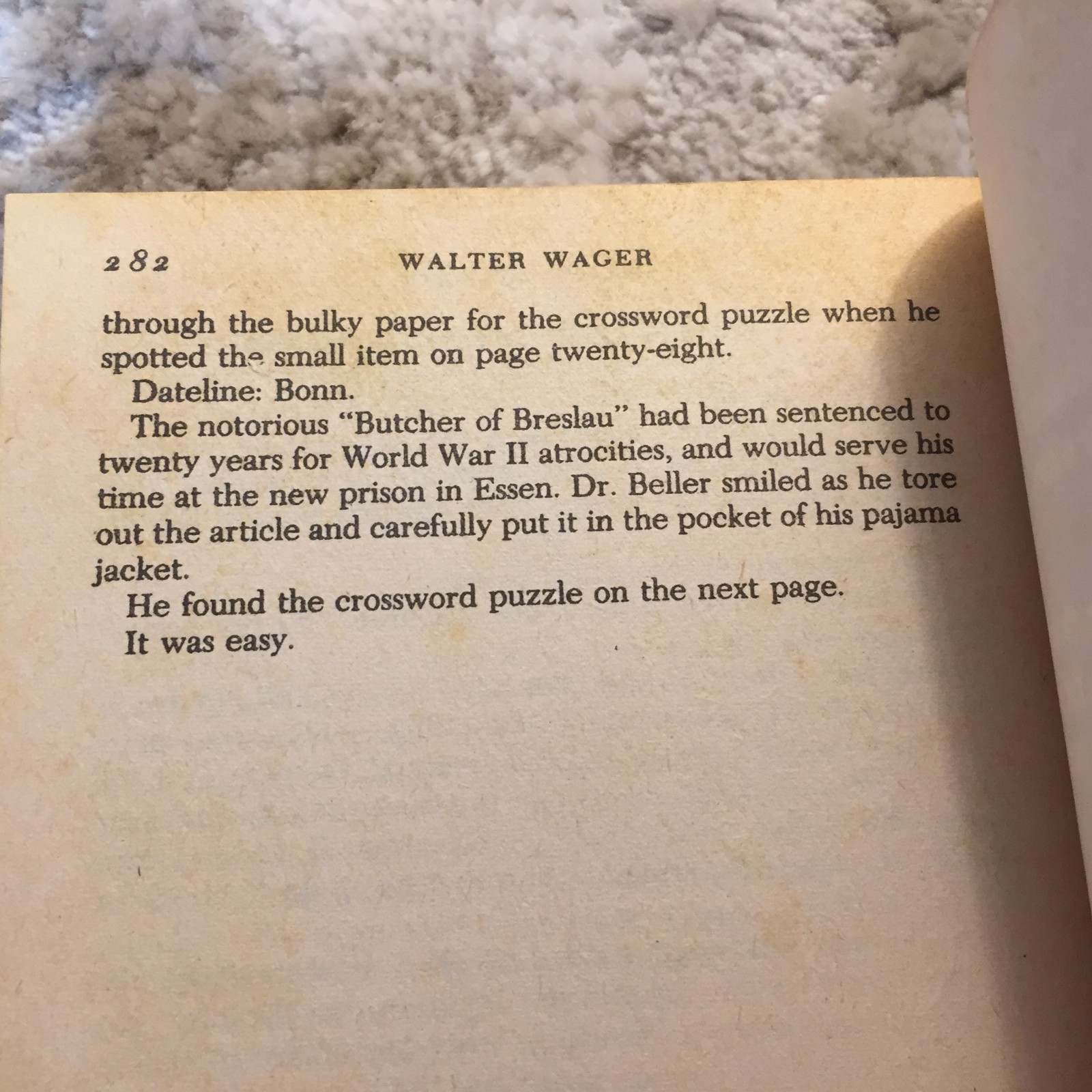 Time Of Reckoning Psychological Thriller Paperback Book by Walter Wagner 1978