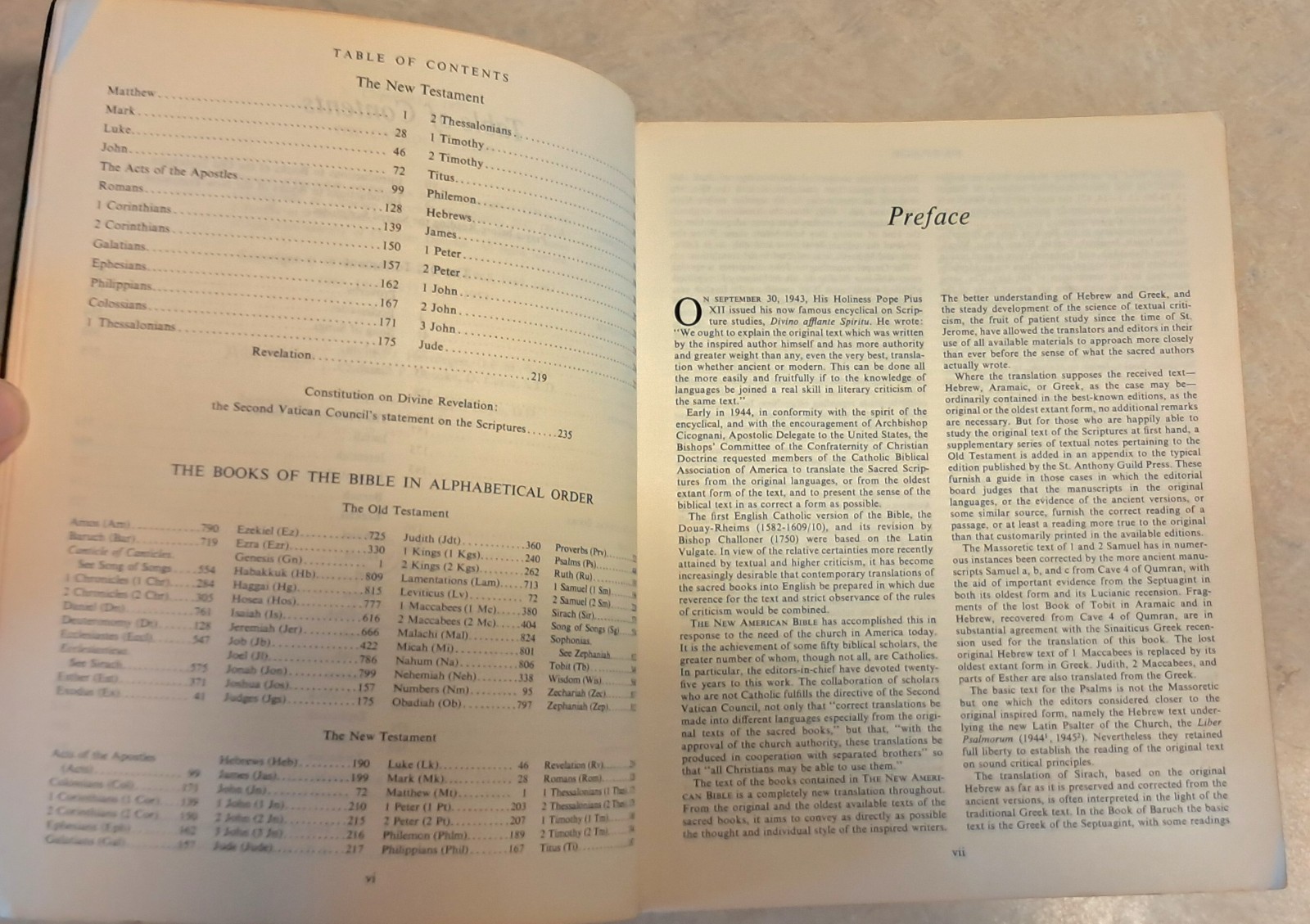 1971 The New American Holy Bible Catholic Press World Publishing Red Letter