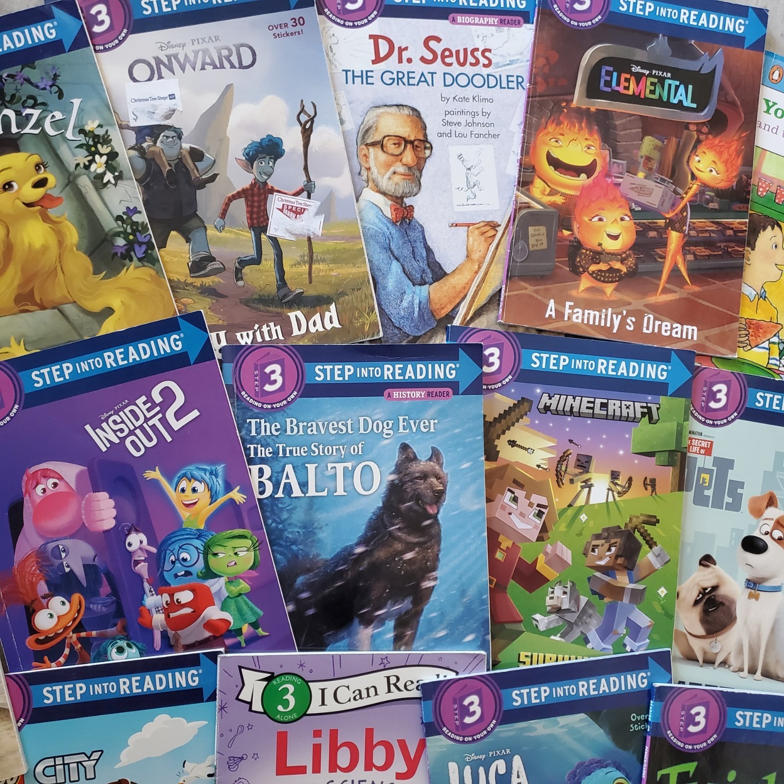 Random Lot of 12 Level 3 Step into Reading, Ready to Read, I Can Read Books