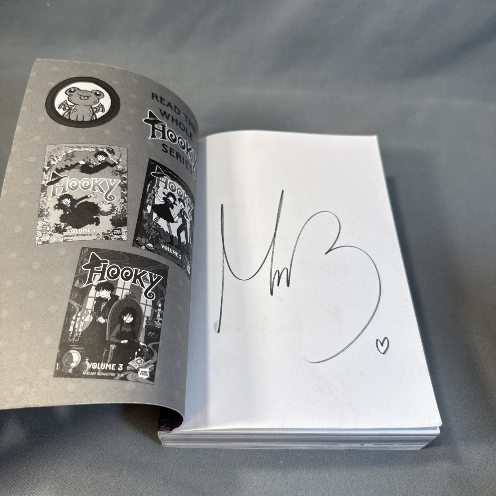 Hooky Volume 3 SIGNED Miriam Bonastre Tur, First Edition, 1st Print, 2023