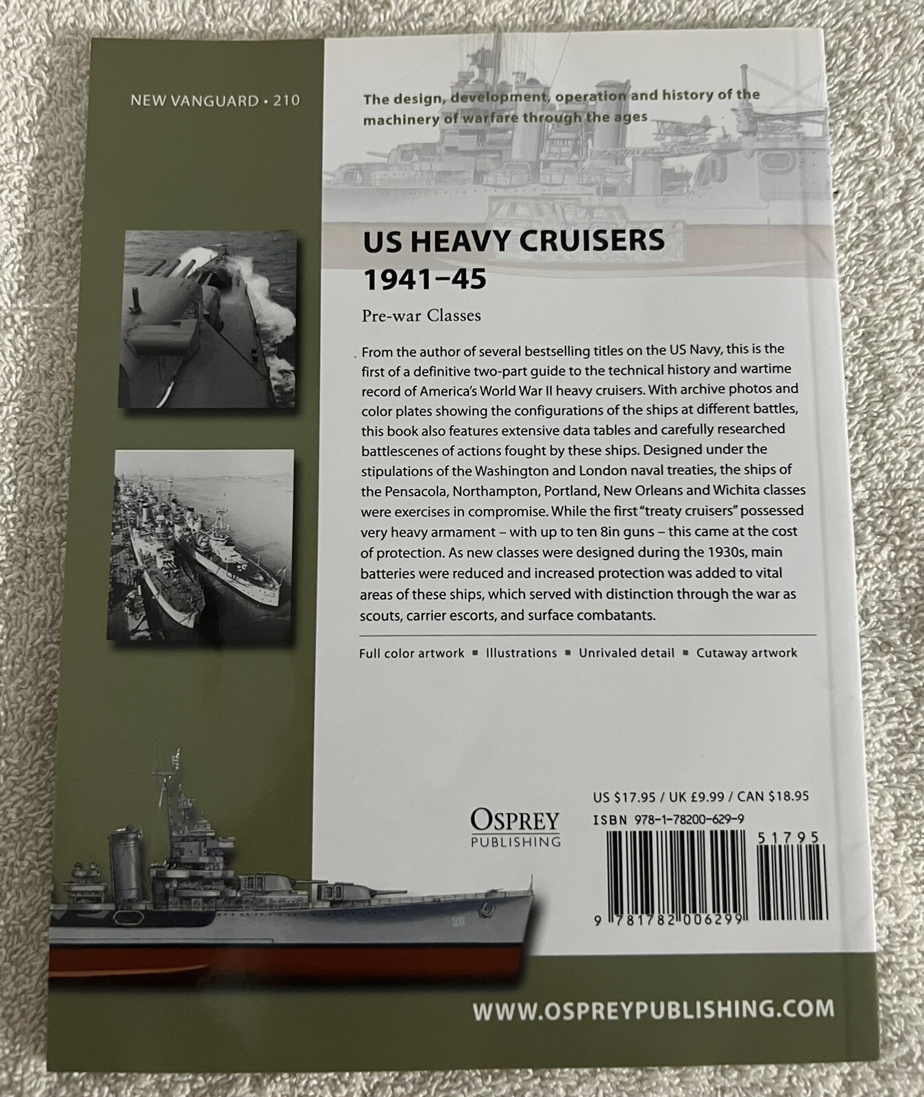 New Vanguard Ser.: US Heavy Cruisers 1941-45 : Pre-War Classes by Mark Stille…