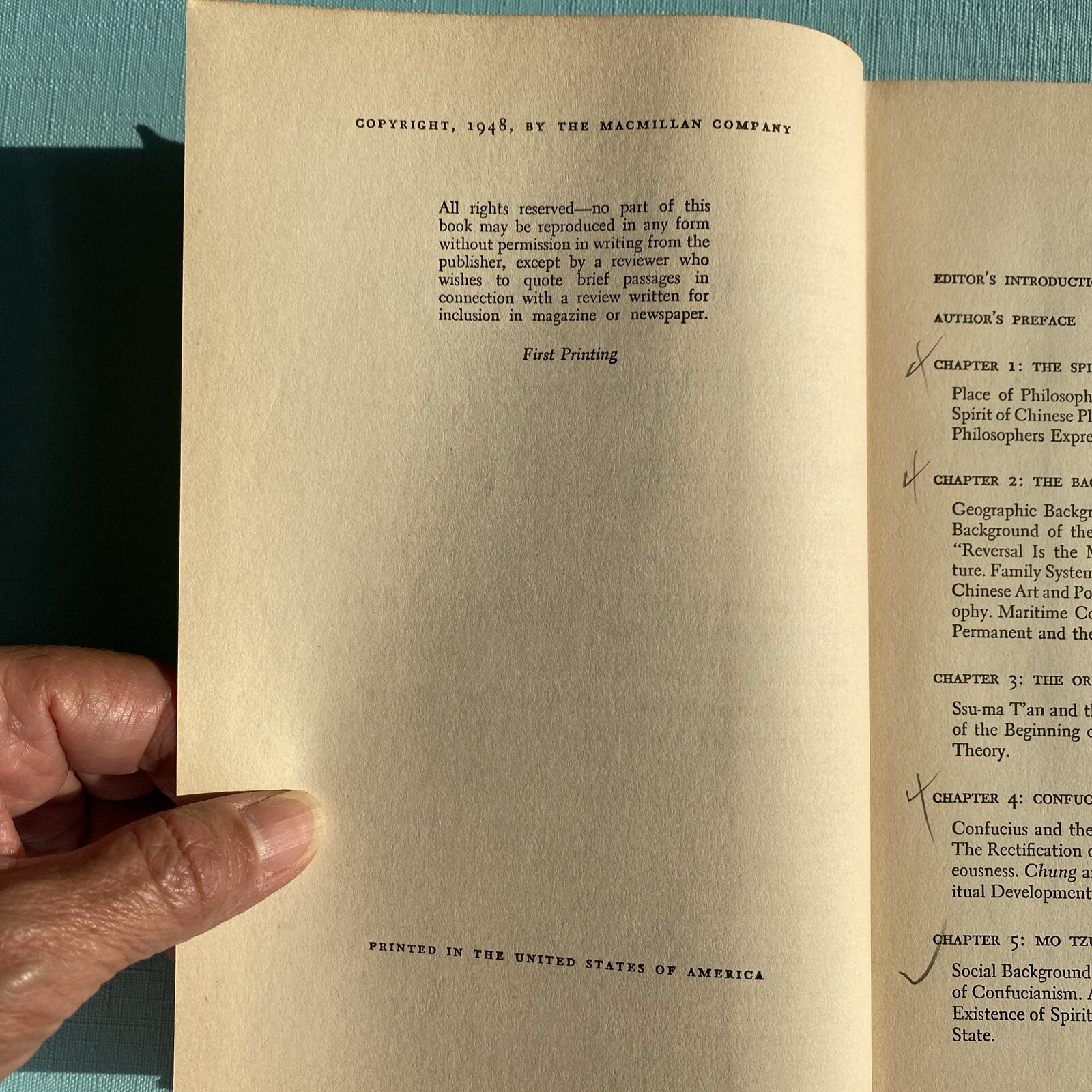 History of Chinese Philosophy, First Printing 1948 by Fung, Yu-lan