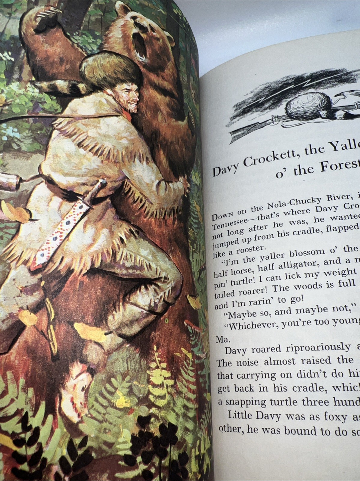 VTG Pecos Bill and Other Tales 1958 Golden Press HC Irwin Shapiro Al Schmidt Art
