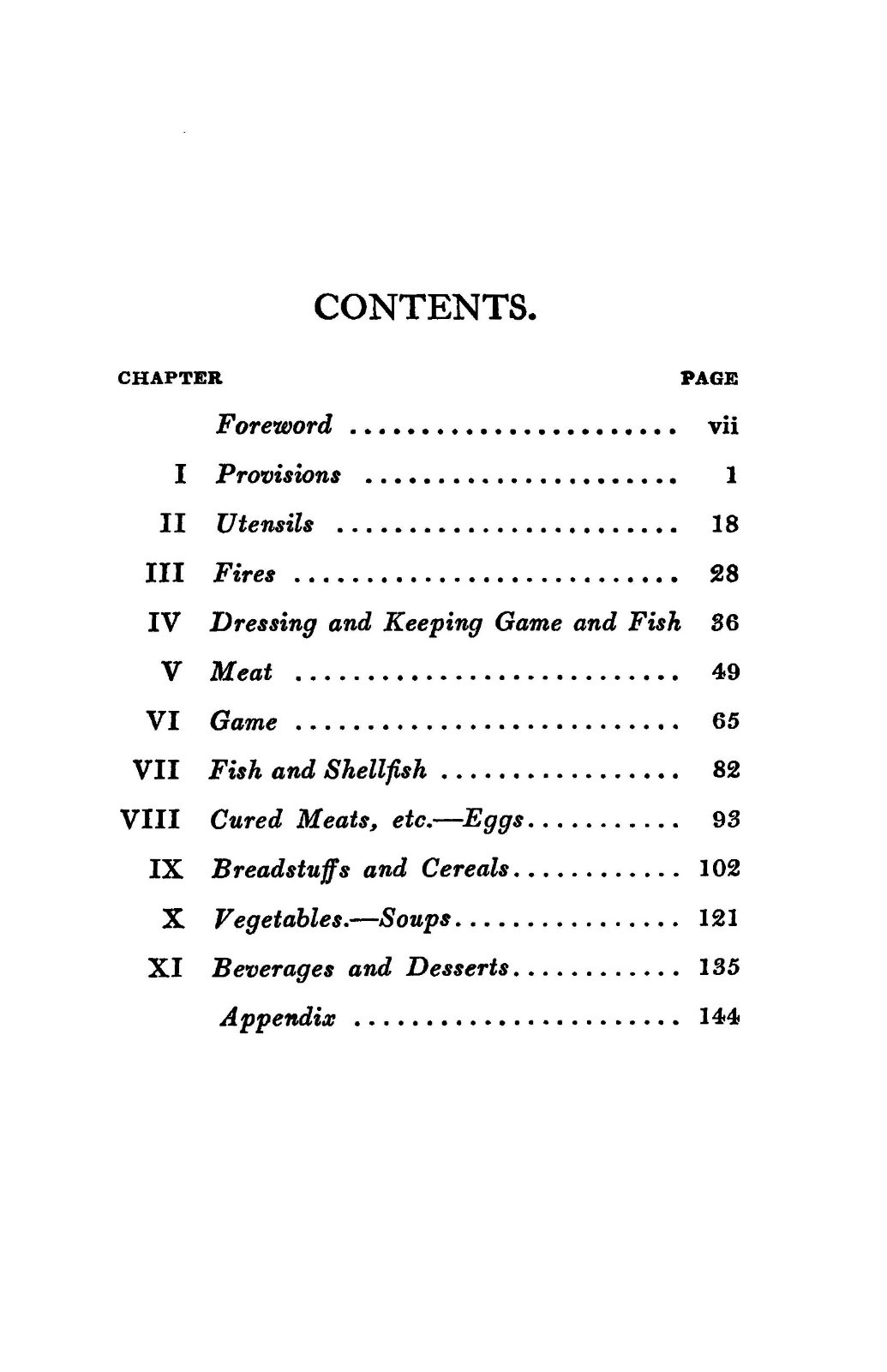 1910 Camp Cookery Vintage Cook Book 164 Pages