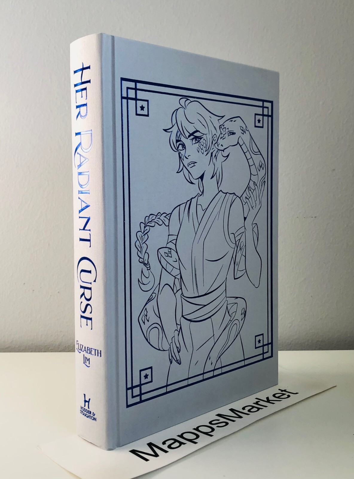 SIGNED Her Radiant Curse by Elizabeth Lim FAIRYLOOT EXCLUSIVE Stenciled Edge NEW