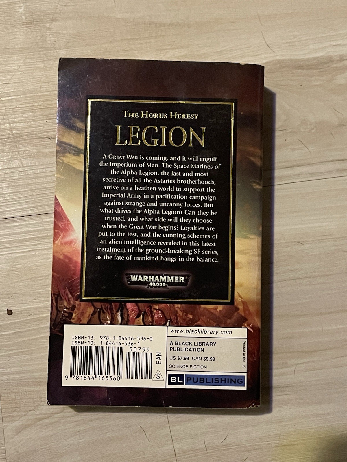 Legion, Horus Heresy, Warhammer 40K, Black Library.