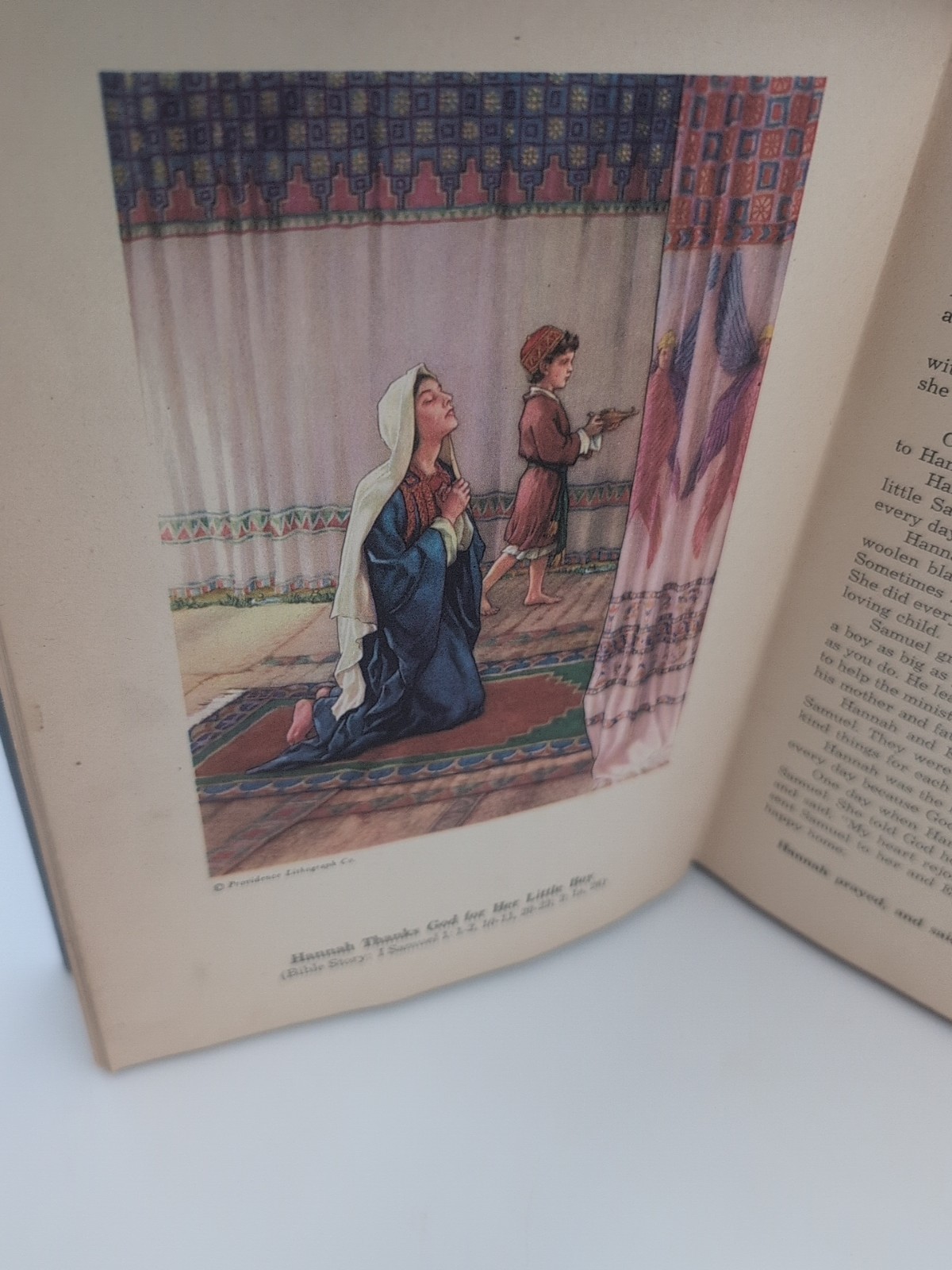 1948 Vtg Bible Homes & Families Mildred Edwards Christian Children Book Picture