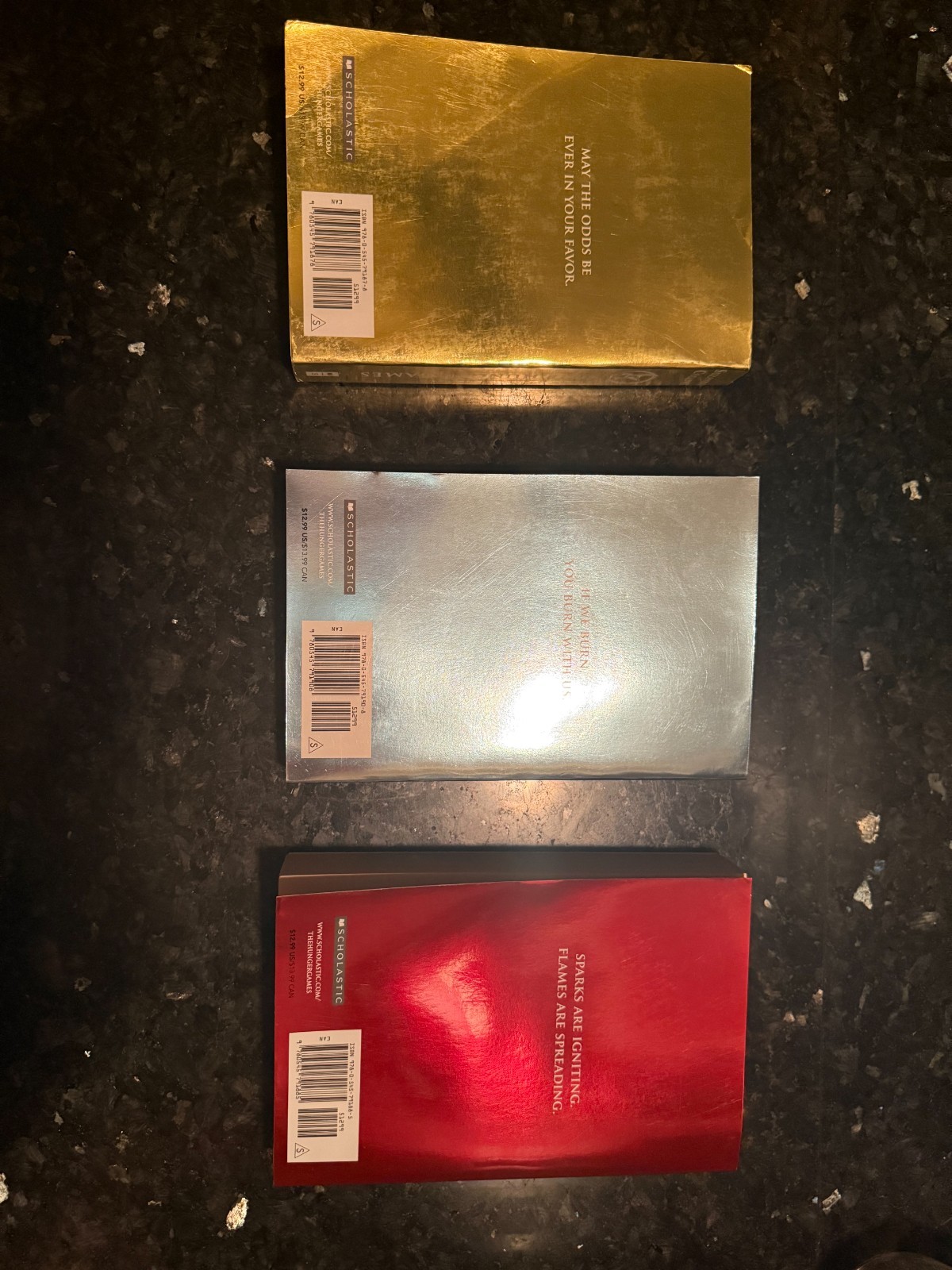 *RARE FIRST PRINTS* Hunger Games Foil Edition PB Book Set (Good to Very Good)