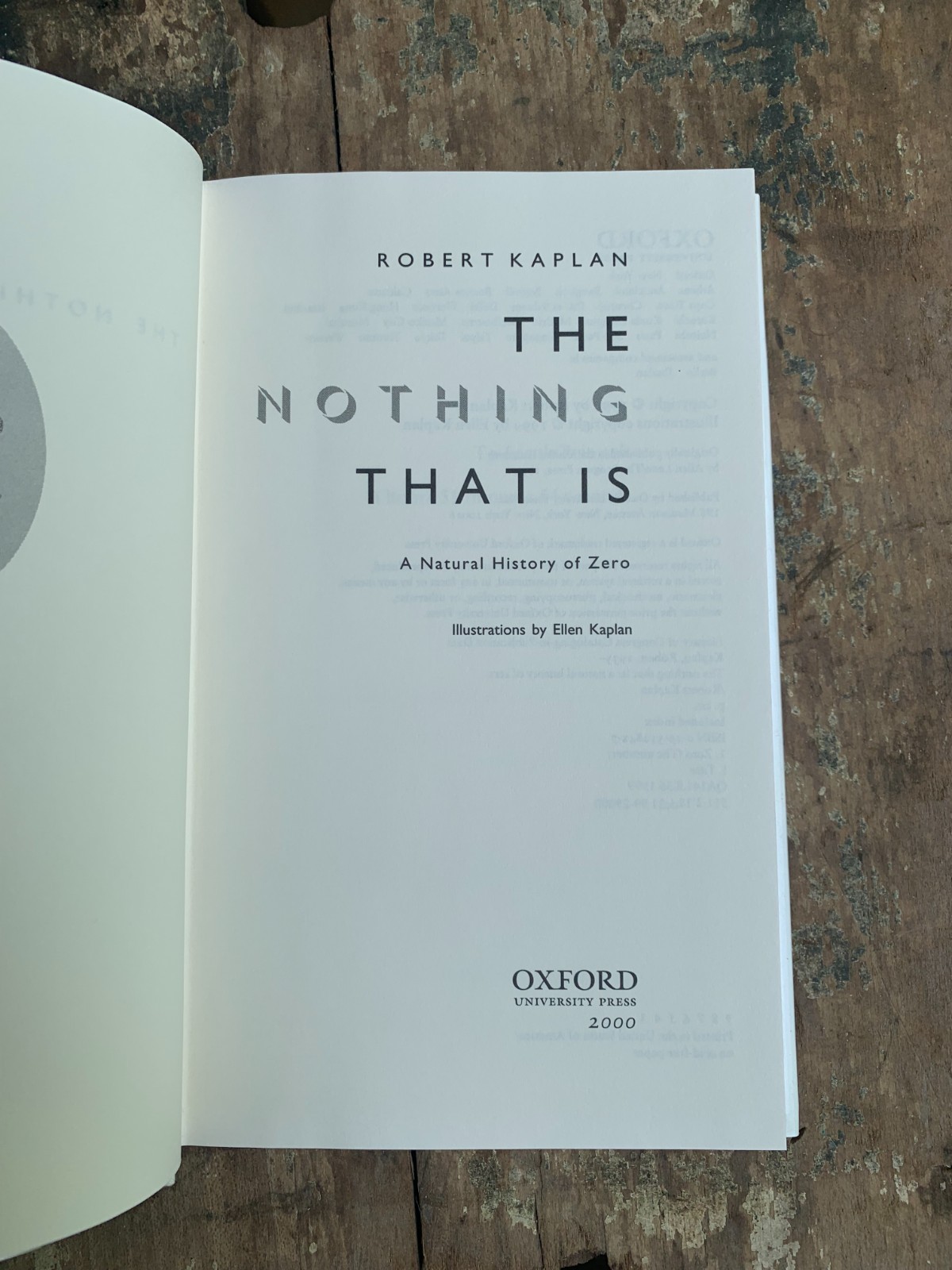 “Nothing That Is” by Robert Kaplan 1999 Oxford 1st Ed HC DJ