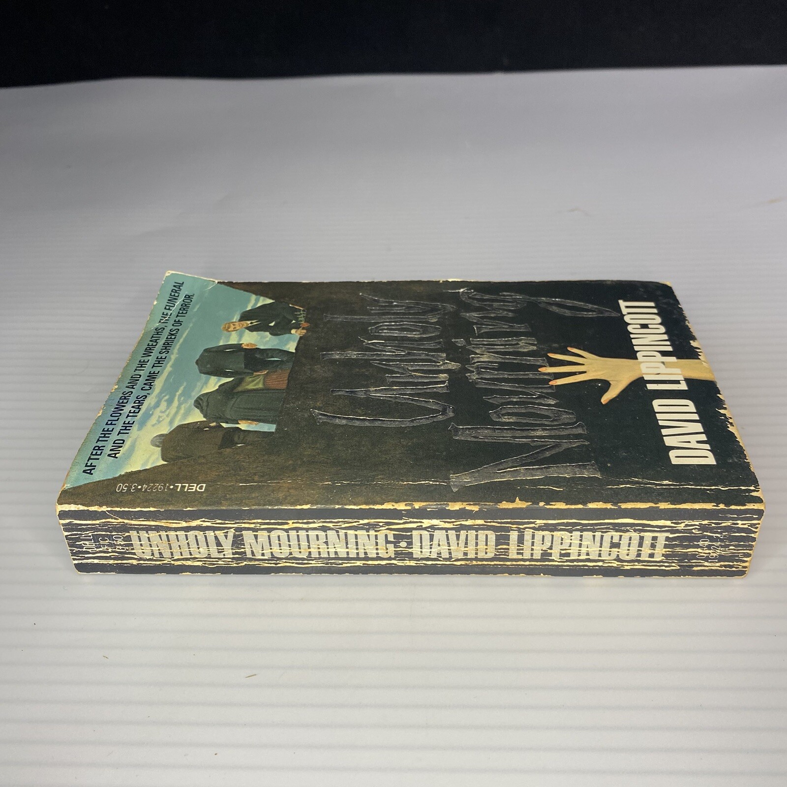 Unholy Mourning Horror Paperback Book by David Lippincott from Dell Books 1982