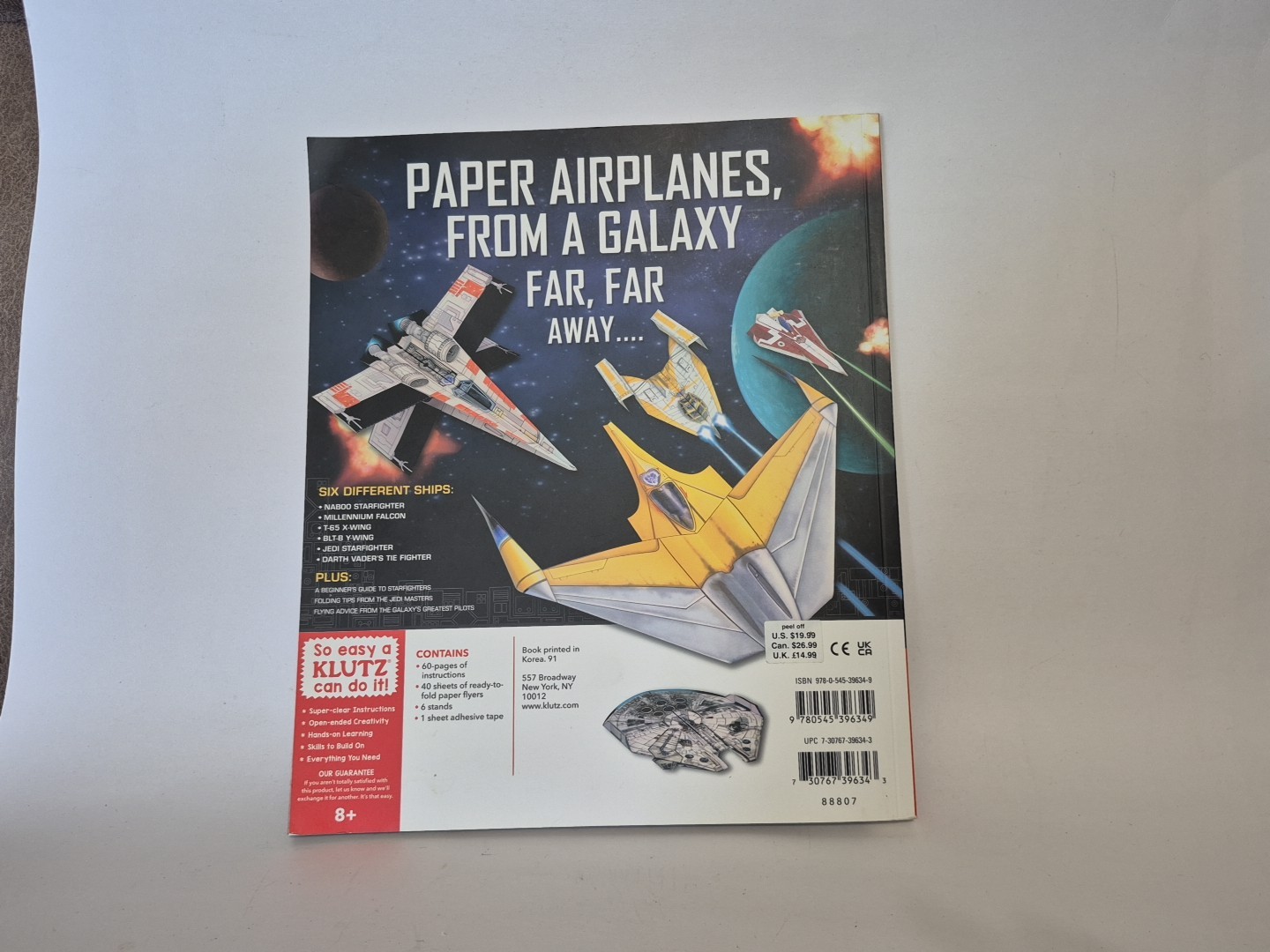 Star Wars Folded Flyers : Make 30 Paper Starfighters by Editors of Klutz 2012