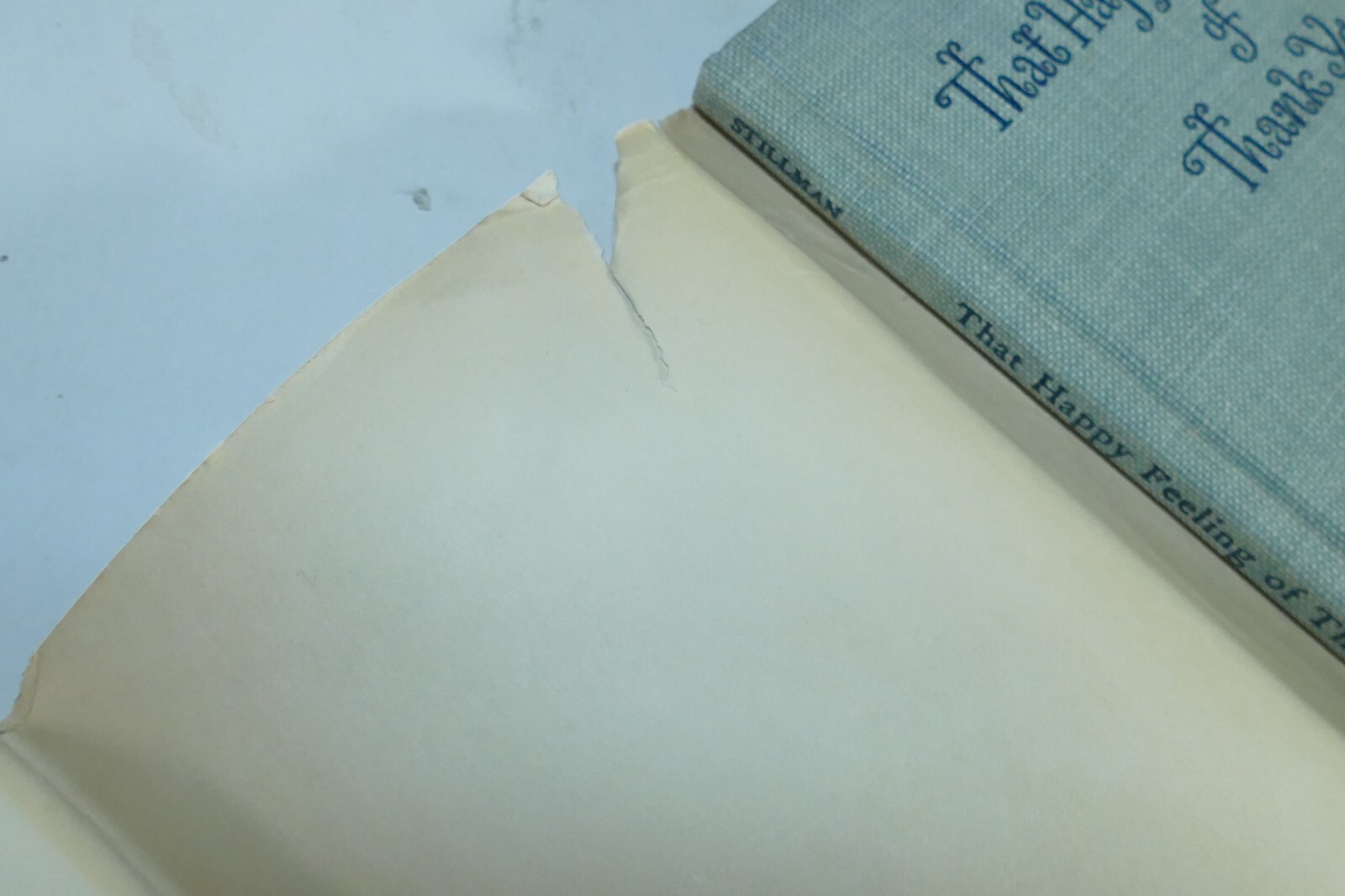 That Happy Feeling of Thank You Peter Stillman 1964 Hardcover Dust Jacket HCDJ