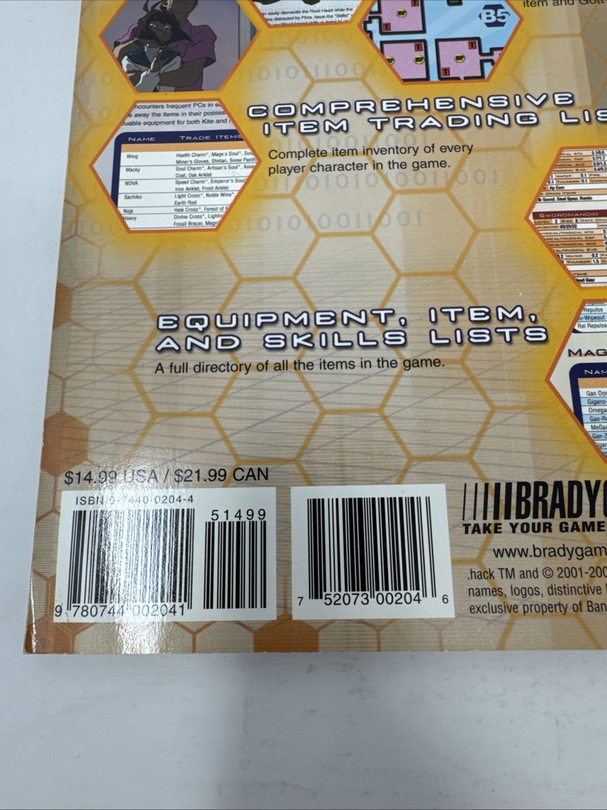 .Hack Part. 1: Infection Bradygames Official Strategy Guide (2003) Playstation 2