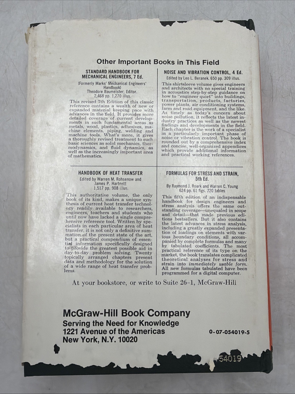 1964 Mechanical Design And Systems Handbook By Harold A Rothbart Hardcover