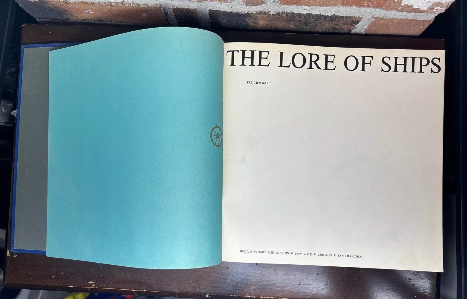 THE LORE OF SHIPS Tre Tryckare ~1963 Hardcover First Edition Printed in Sweden