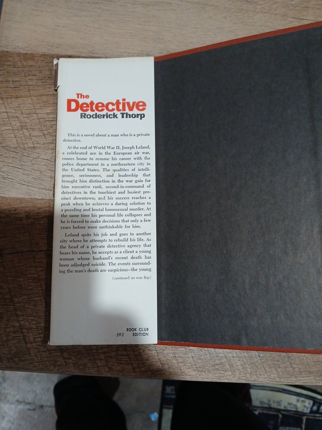 The Detective by Roderick Thorp Hardcover The Dial Press Book Club 1966 Dust Ja…