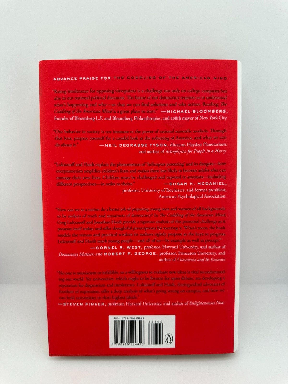 Coddling of the American Mind Lukianoff Haidt HC 2018 Politics Psychology