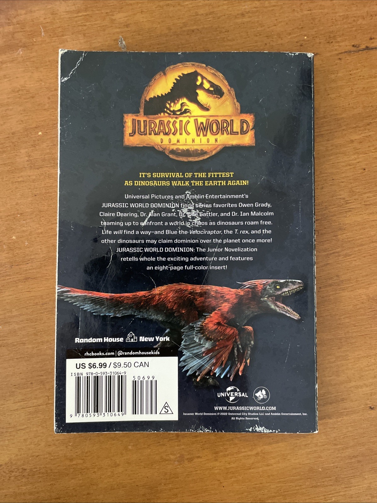 Lot of 6 Jurassic World – Camp Cretaceous Deluxe Junior Novelization 1-4 HC + 2