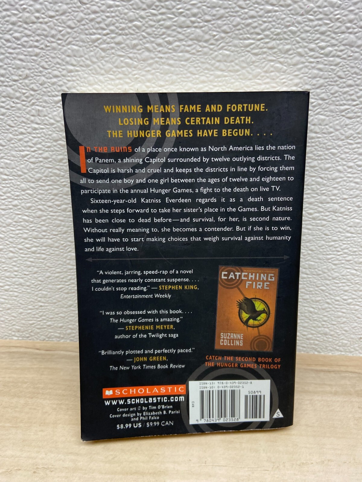The Hunger Games Book One By Suzanne Collins Paperback Novel