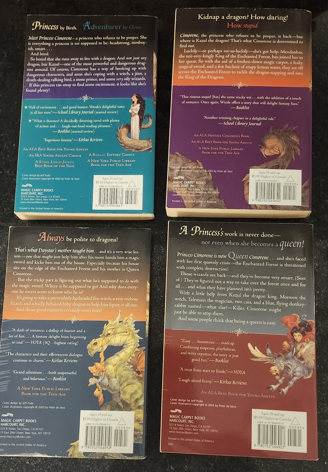 Complete Set Series 1,2,3&4 Enchanted Forest Chronicles by Patricia Wrede