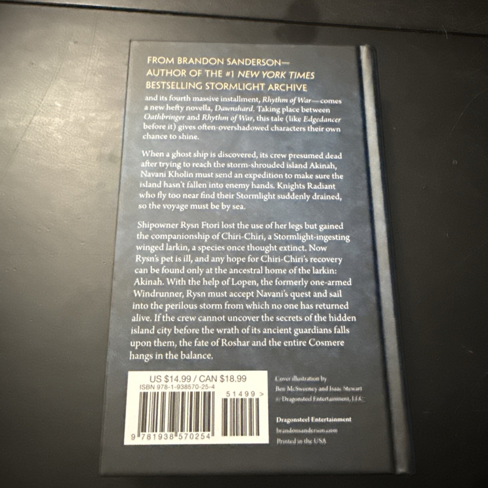 Dawnshard Stormlight Archive Brandon Sanderson Kickstarter Edition February 2021