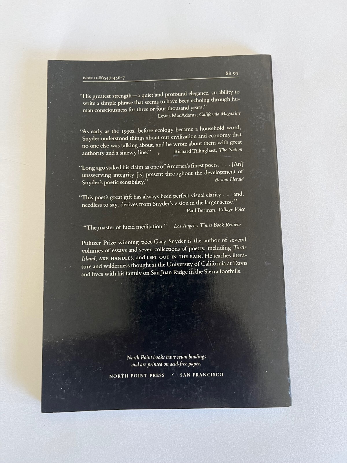 Gary SNYDER / RIPRAP And Cold Mountain Poems – North Point Press, San Francisco