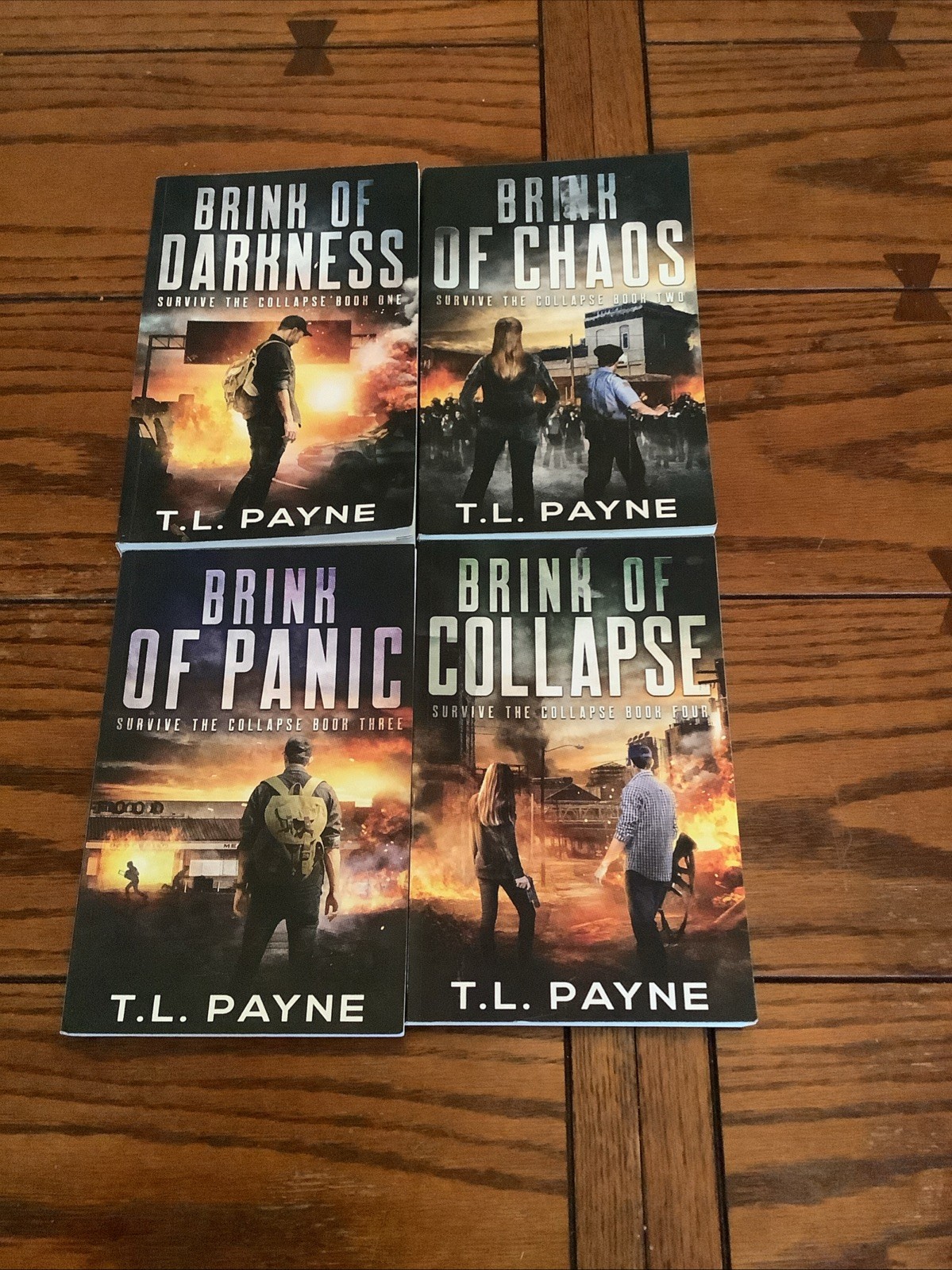 Days of Want Series 4 Book Lot T.L. Payne Paperback Survive Collapse Houston