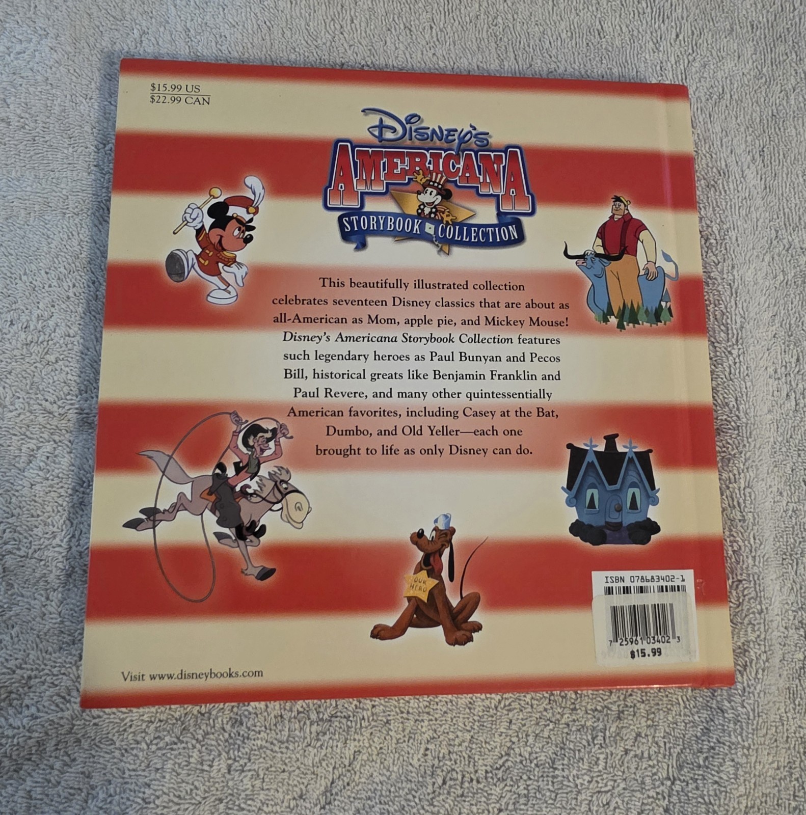 Vintage 2002 Disney Americana Storybook Collection Hardback – new condition.