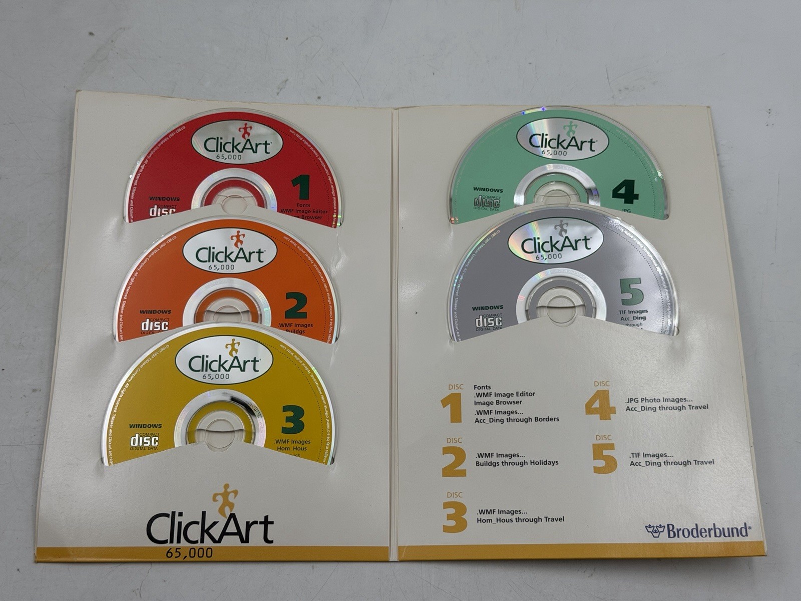 Click Art 65 000 Users Guide and Visual Catalogue Paperback Book 1997 W/CD’S