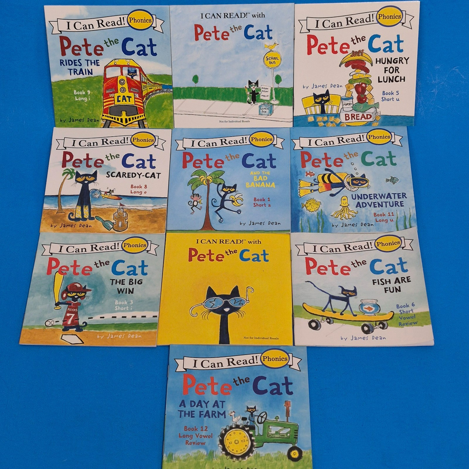 Pete the Cat I Can Read Phonics Kids Books Lot 10