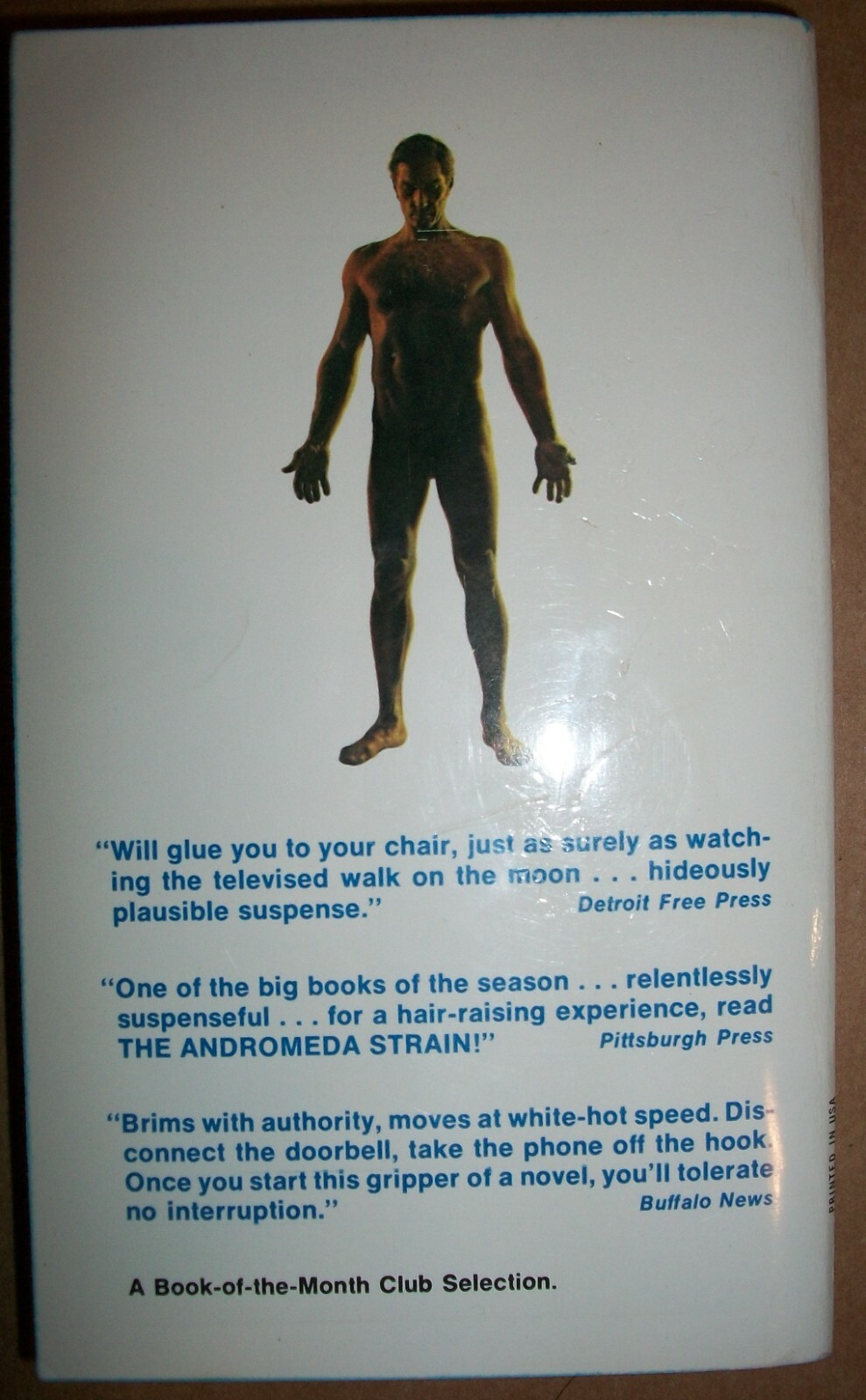 The Andromeda Strain Michael Crichton PB Dell #0199 1st print June 1970 $1.25 VG