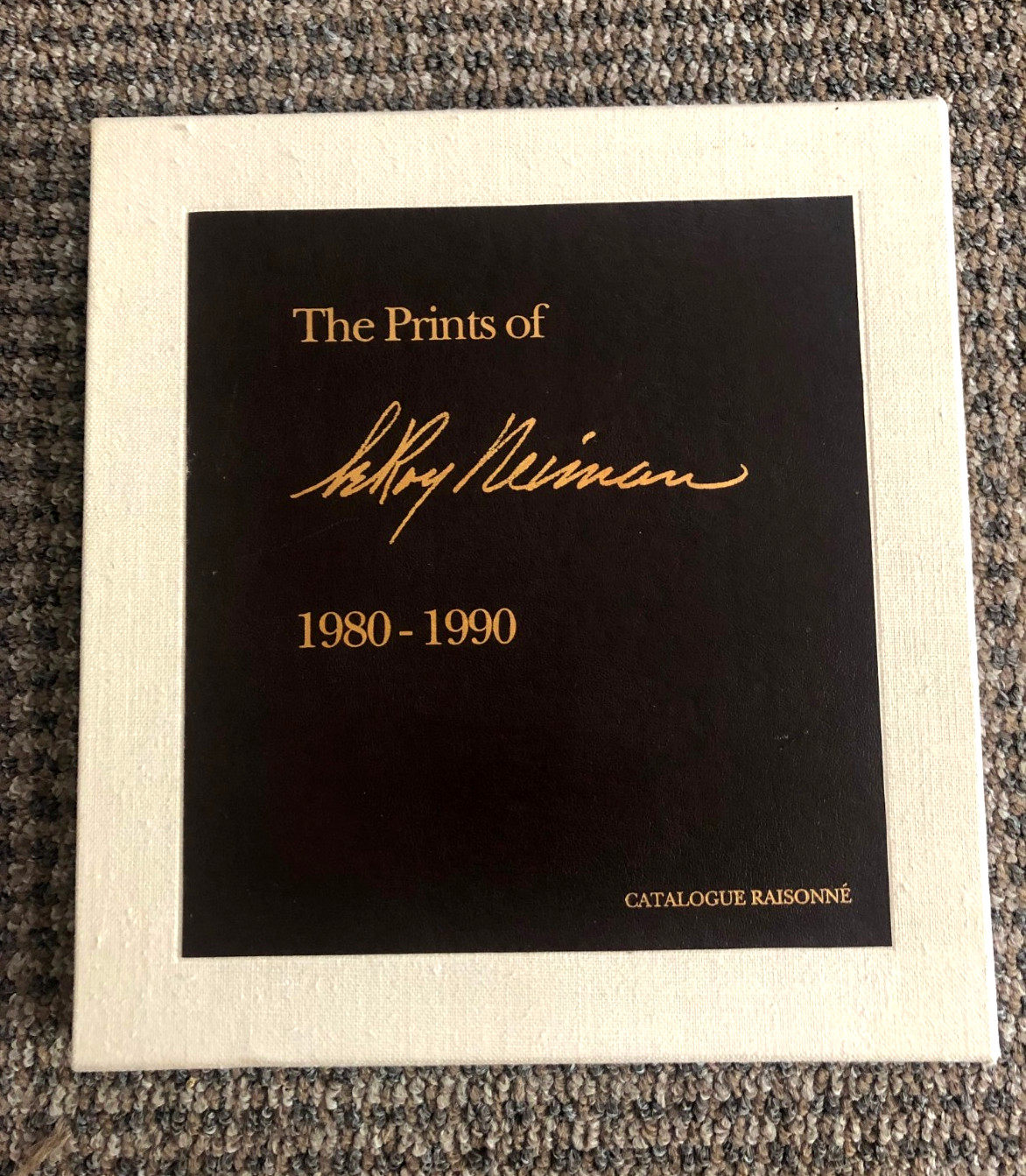 A collector’s edition: Signed, numbered, leather-bound “Prints of LeRoy Neiman”