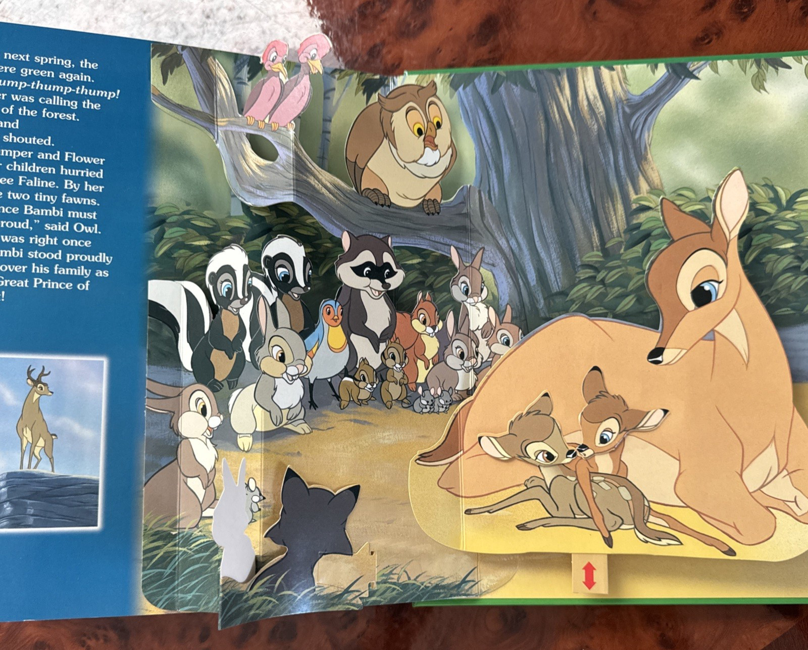 Like NEW !! Walt Disney BAMBI POP-UP STORYBOOK-Hardcover-2006 Bendon Publishing