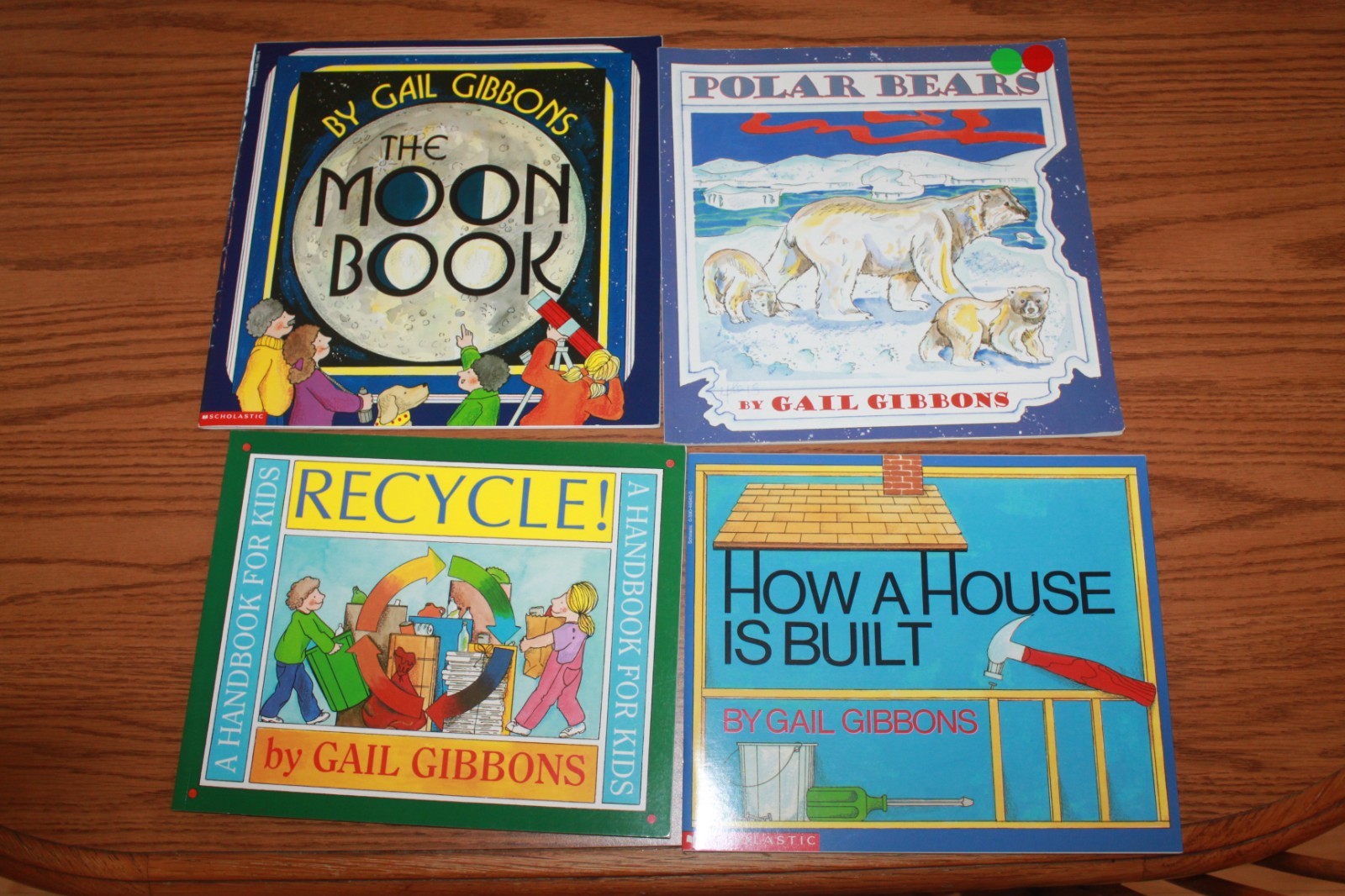 7 Gail Gibbons Books Lot Animal Science Frogs Bears Stars Moon Seed