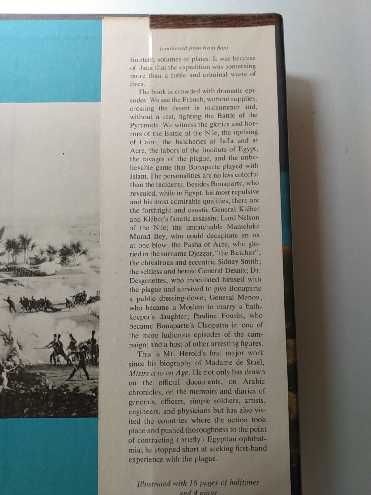 Bonaparte in Egypt Book by J. Christopher Herold 1962 1st Ed military history