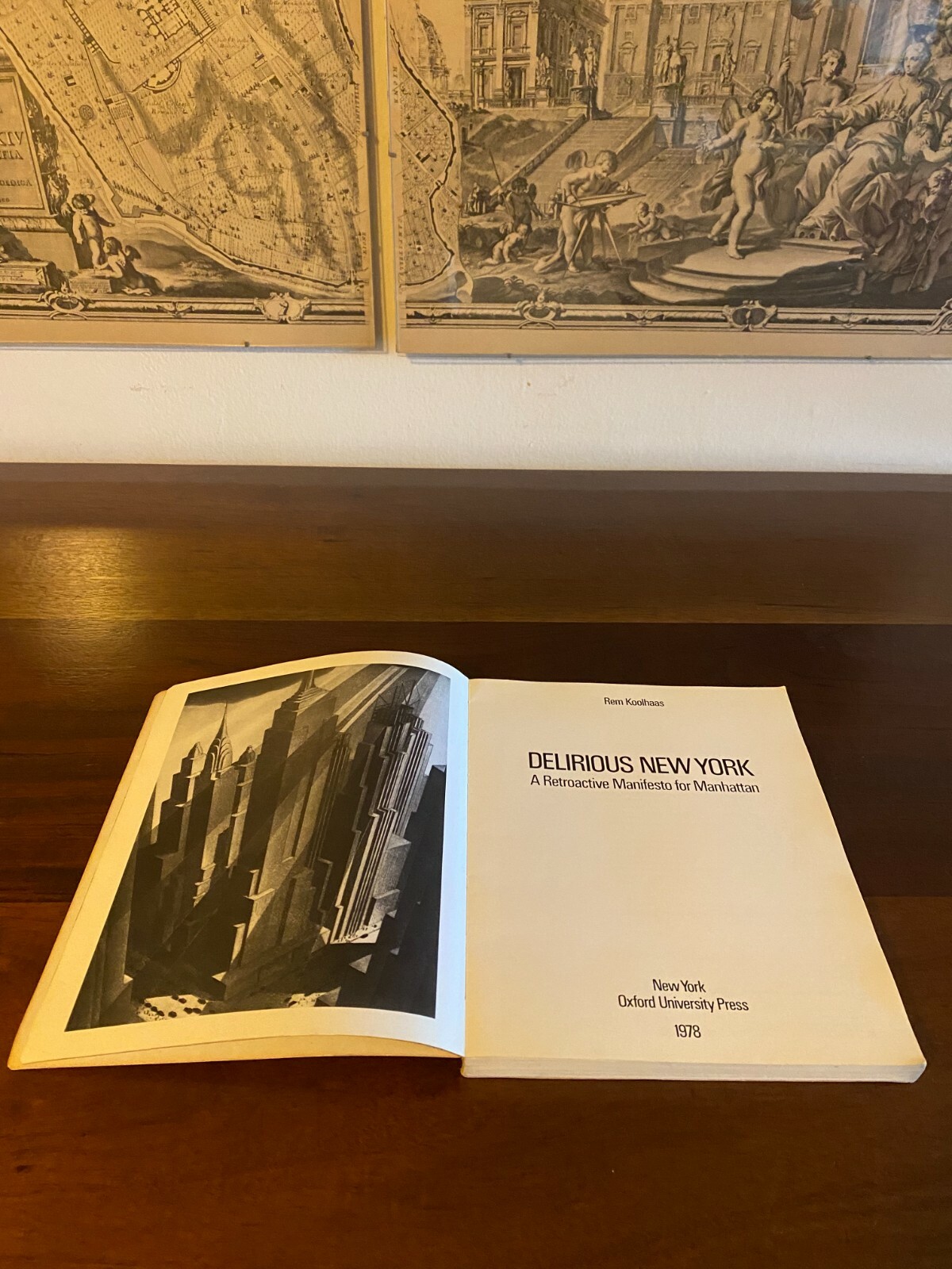 Delirious New York by Rem Koolhaas, first edition paperback, very good condition