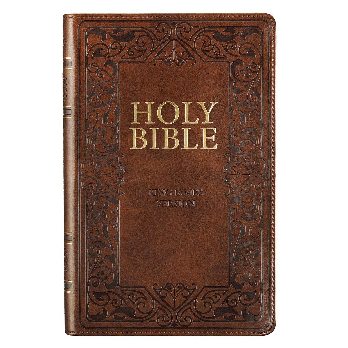 The Holy Bible Kings James Version Bible Thumb Indexed Red Letter / Brown