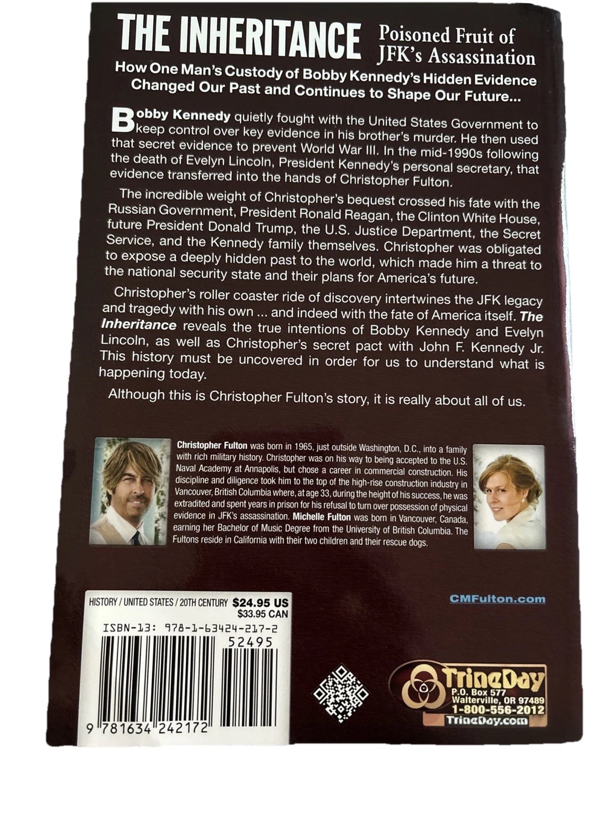 Inheritance : Poisoned Fruit of JFK’s Assassination (2018, Trade Paperback)