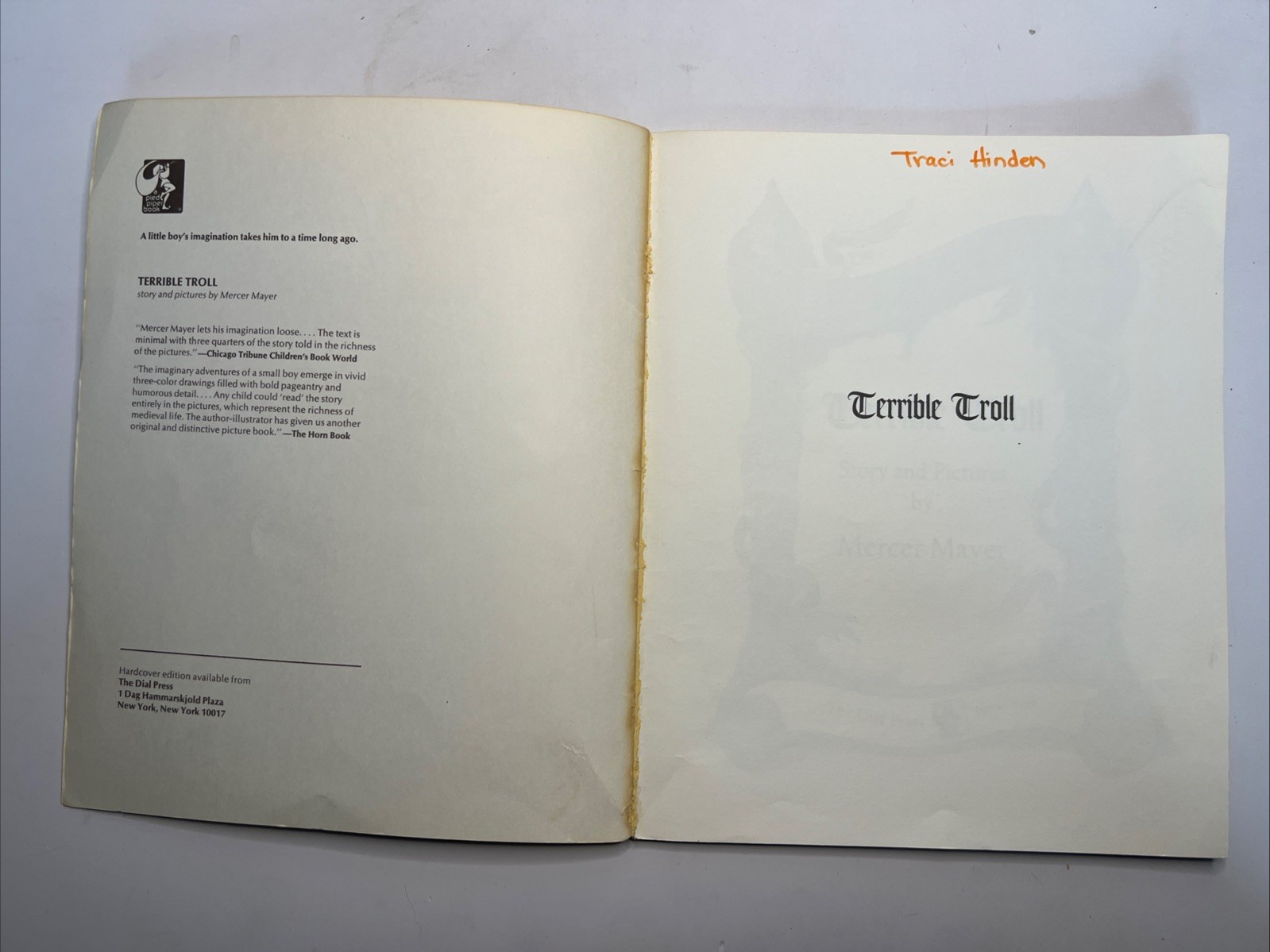 Terrible Troll by Mercer Mayer 1968 Vintage Children’s Book The Dial Press