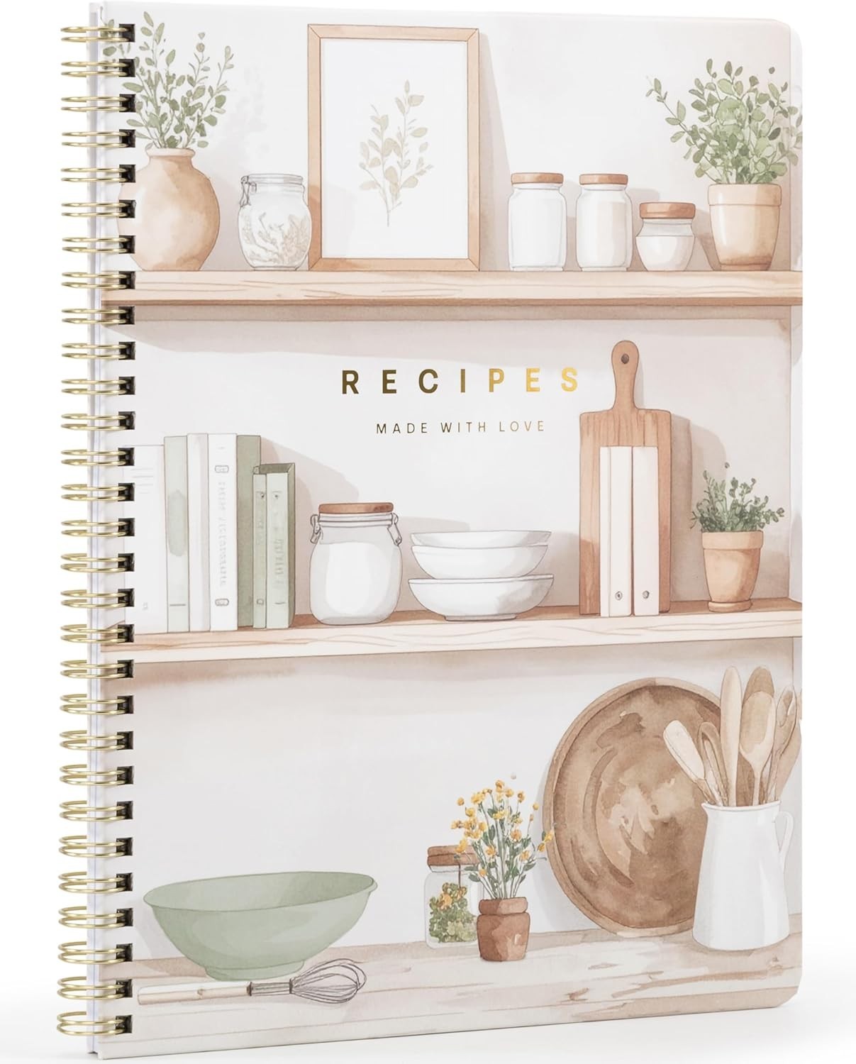 Beige Recipe Organizer – 106 Pages for Cherished Meals & Generational Flavors