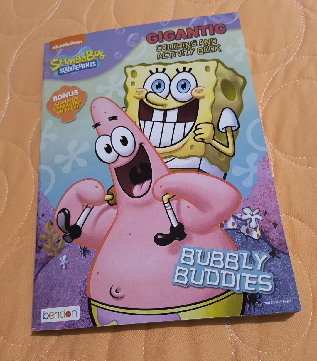SpongeBob SquarePants “Bubbly Buddies” Gigantic Coloring & Activity Book🆕🆓Ship