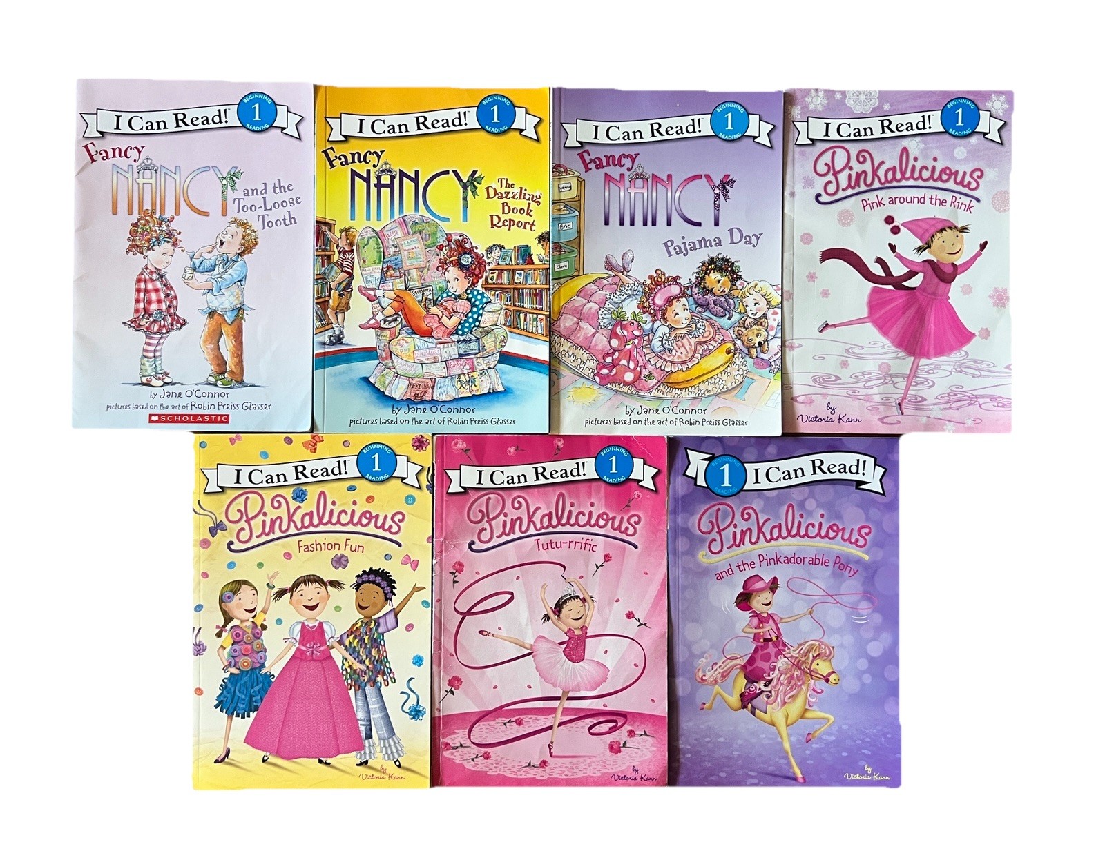 Lot of 20 Pinkalicious And Fancy Nancy Easy Reader Books, Level 1, Phonics