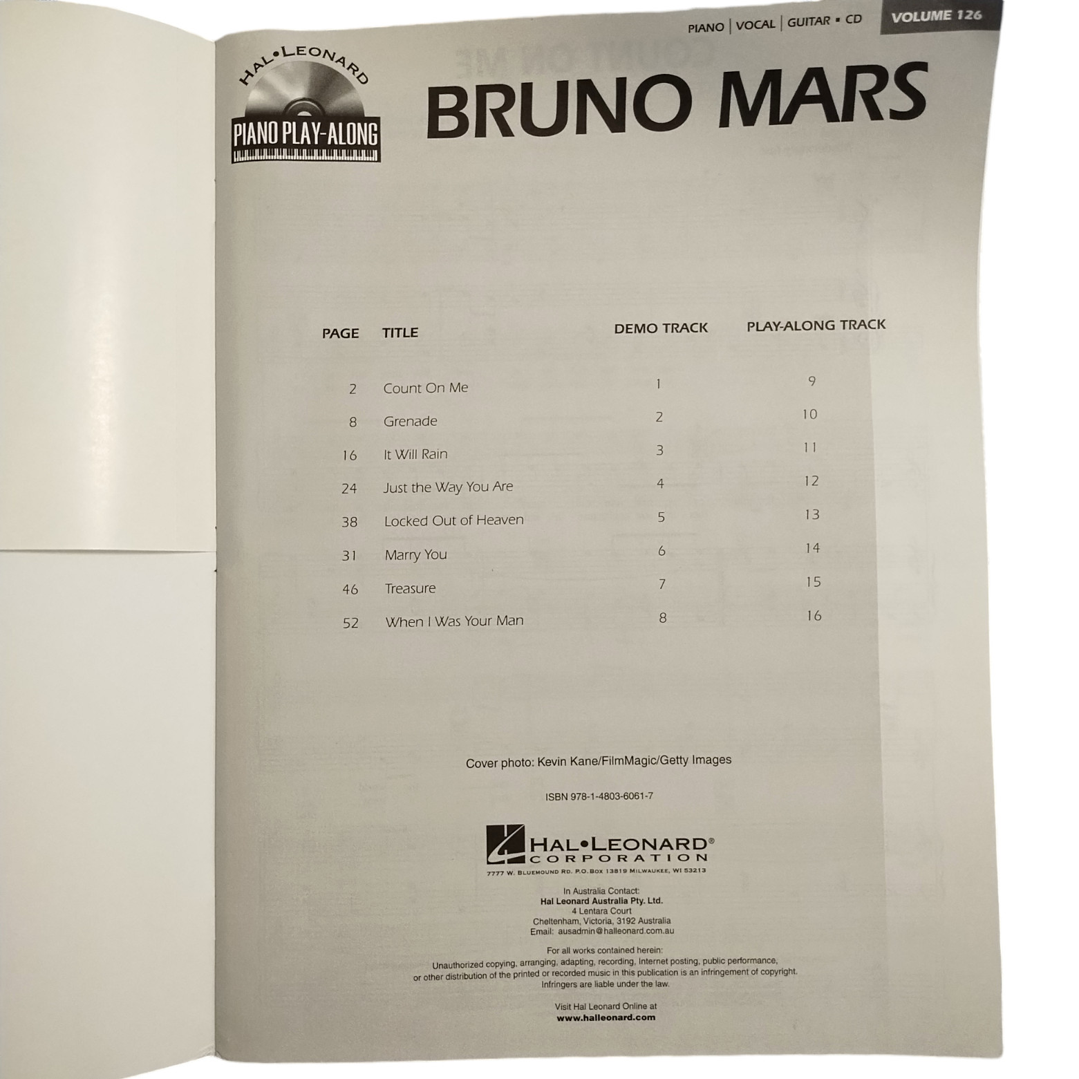 Bruno Mars Book Lot of 4 Pop Singer Songwriter Producer Piano Play Along & CD